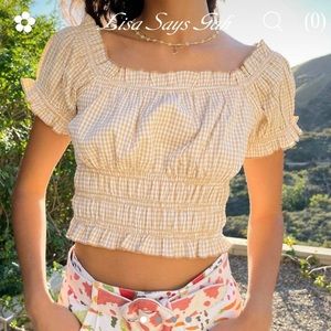 Lisa Says Gah Marta Top in Tuscany Gingham